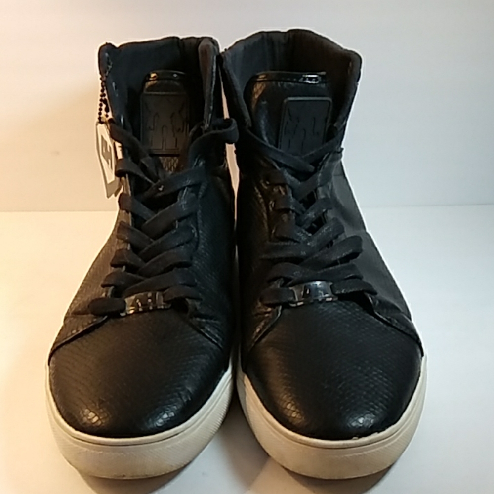 Android Homme Hi-Top Leather Black  Sneakers Sz.11